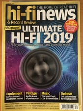 HI-FI NEWS  YEAR BOOK 2019 SME LUXMAN KRELL MARANTZ TECHNICS  ROTEL CHORD £9.99