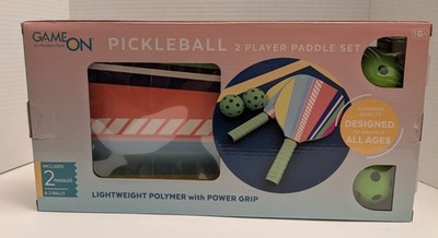 Game On by Meridian Point Pickleball 2 Paddle Set, 2 Balls, Ages 6+