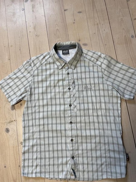 Men Jack Wolfskin Shirt Silver Polyester 38 / M /