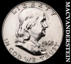 1963-D Franklin Half- Full Bell Lines- Choice Gem Brilliant Uncirculated #J4191