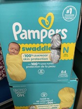 Pampers Swaddlers Newborn Diapers - Size N, 84 Count - Sealed Box, Fast Shipping