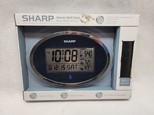 SMART! Sharp Atomic Wall Clock Never Needs Se...