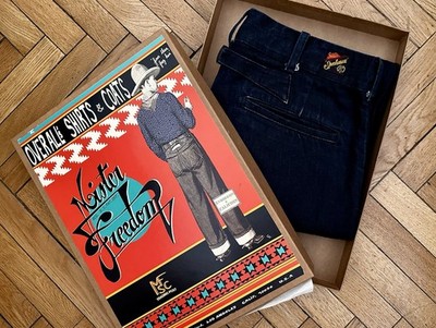 Mister Freedom Sugar Cane Frontier Indigo Denim Chino 32 Selvedge Big E