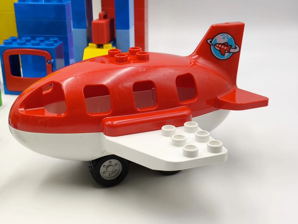 XL Lego Duplo Kreativ Starterset Bausteine Fenster Flughafen Flugzeug, 108 Teile - Bild 3 von 4