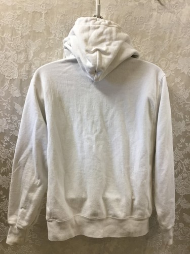 Champion Reverse Weave Blank White Hoodie Medium Cotton Acrylic Vintage 80 90s - Picture 9 of 9