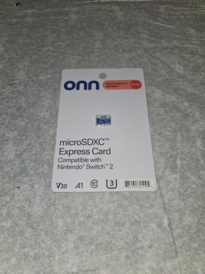 Onn 512GB Micro SD Express Card Nintendo Switch 2, New Sealed On