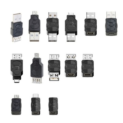 USB Adapter Micro USB to Mini USB Converter Female Male Bidirectional 480Mbps