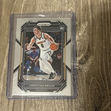 2022-23 Panini Prizm Christian Braun #223 (RC) Rookie Card Denver Nuggets NBA. rookie card picture