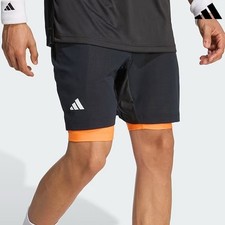 Adidas Tennis Climachill Ergo 2IN1 Shorts Men's Sports Pants AsiaFit NWT KB3385