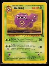 Pokemon Fossil Weezing 45/62 Uncommon Unlimited MP on eBay