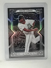 Edward Cabrera 2022 Chronicles Obsidian Baseball - #9 RC - Miami Marlins