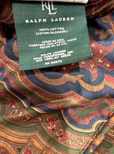 Vtg. Ralph Lauren Brianna Elizabeth Paisley Reversible Comforter Queen/Full USA