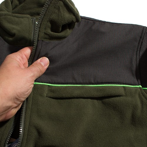 Sweatshirt A Jacke Pile Geöffnet Mit Reißverschluss Herren Militär Jagd Angeln - Bild 11 von 14