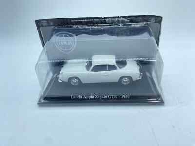 1959 LANCIA APPIA ZAGATO GTE WHITE CAR MODEL - NEWSSTAND - 1:43 SCALE