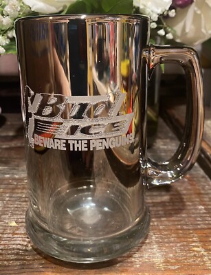 Budweiser Bud Ice Flash Mercury Mug Stein Glass