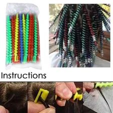 -20pcs Plastic Hair Perm Rod Long Curling Stick Small Styling Tools Barber Salon