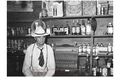 Wild West Saloon PHOTO Tavern Bartender Bar Keep Beer Liquor Bourbon Whiskey