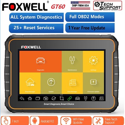 Foxwell GT60 Automotive Full System OBD2 Scanner Car ABS PDF TPMS Oil Reset Tool