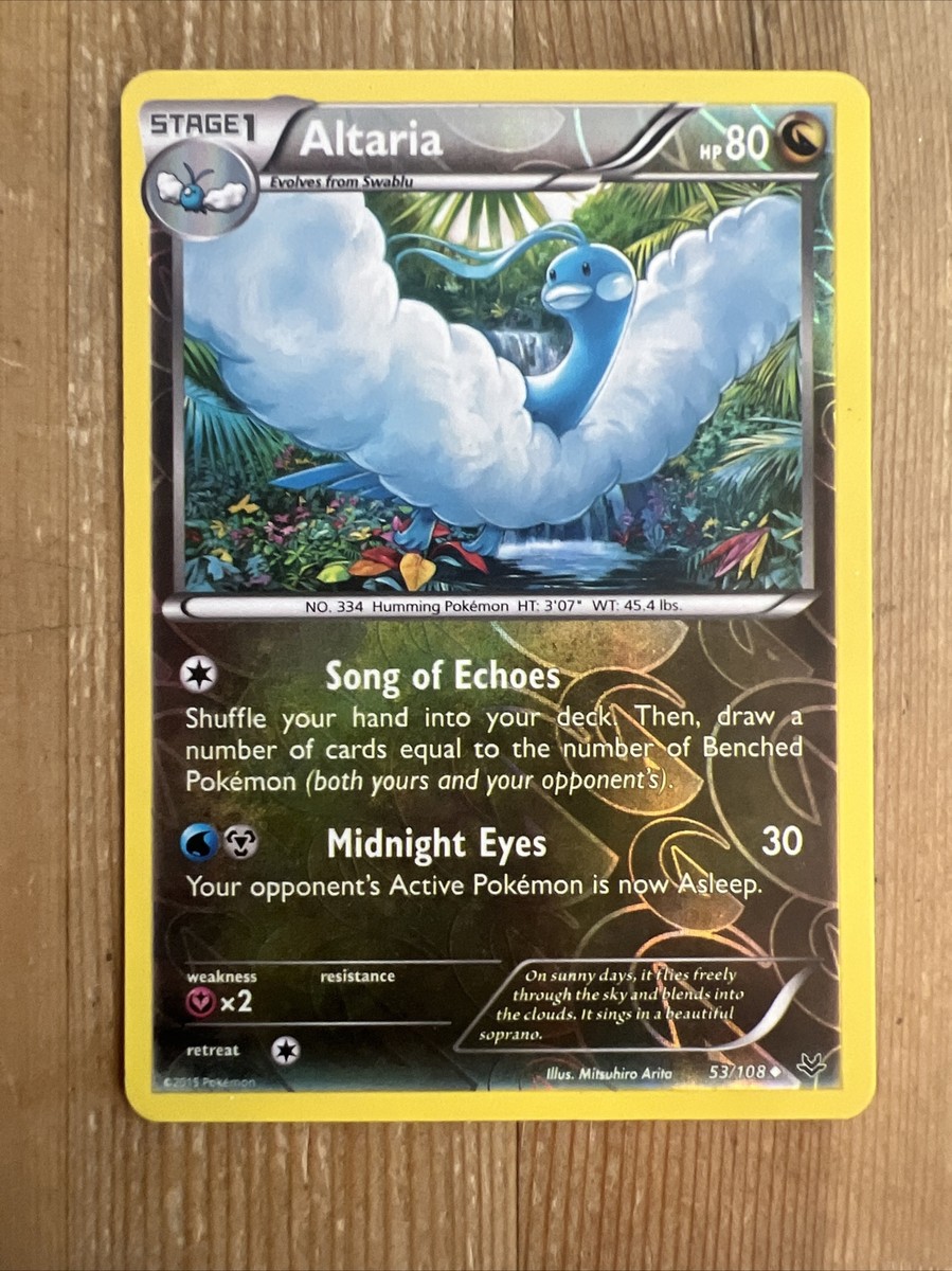 Altaria - 53/108 - Uncommon - Reverse Holo LP, English Pokemon