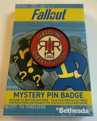 Fallout Mystery Pin Badge - Red Rocket - Original Bethesda New Vegas 76 3 4