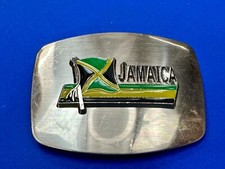 Jamaica Flag Novelty Jamaican Rasta Caribbean Montego Bay Belt Buckle