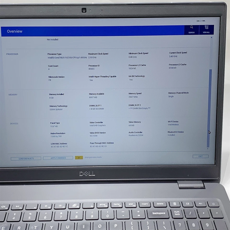 Dell Latitude 3510 Laptop i5 10210U 1.60GHZ 15.6" HD 8GB 500GB SSD Windows 11 - Image 2 of 4