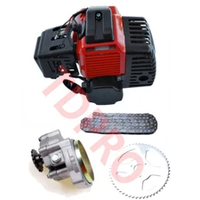 50cc 49cc 2 Stroke Engine Motor w/ Gearbox Gas Scooter Mini ATV Quad Pocket Bike