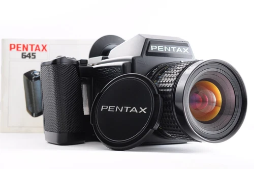 **NEAR MINT** Pentax 645 Film Camera + SMC A 45mm f/2.8 + 120 Film Back From JPN