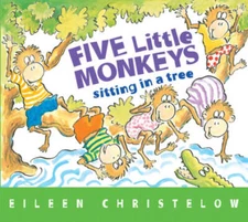 Five Little Monkeys Sitting in a Tree (A Five Little Monkeys Story) - VERY GOOD