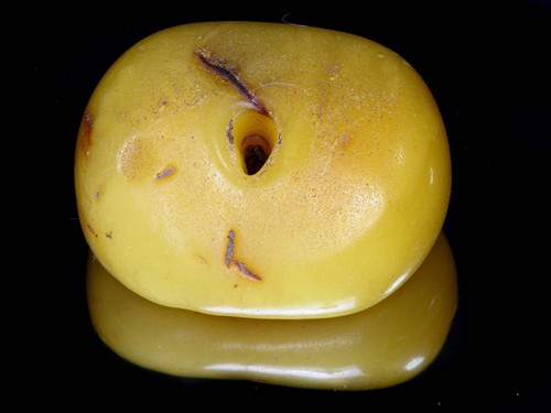 Antique Genuine Baltic Amber Bead From African Trade VB_0916_B1