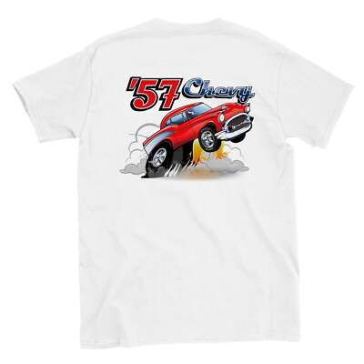 57 Chevy Cartoon Drag Car T-shirt