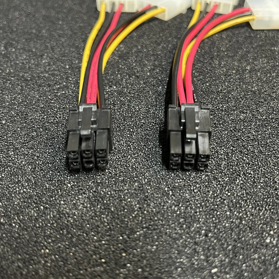 2pcs Dual Molex To 6 Pin PCI-e Power For Graphic Cards - Image 2 of 3