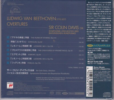 ESOTERIC SACD Beethoven Overtures Sir Colin Davis TDGD-90013 Japan