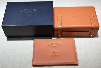 Franck Muller Original leather watch box for Casablanca models complete wallet 
