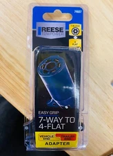 Reese Towpower 74607 7-way to 4-way Adapter-black  Unopened Manufacture Package
