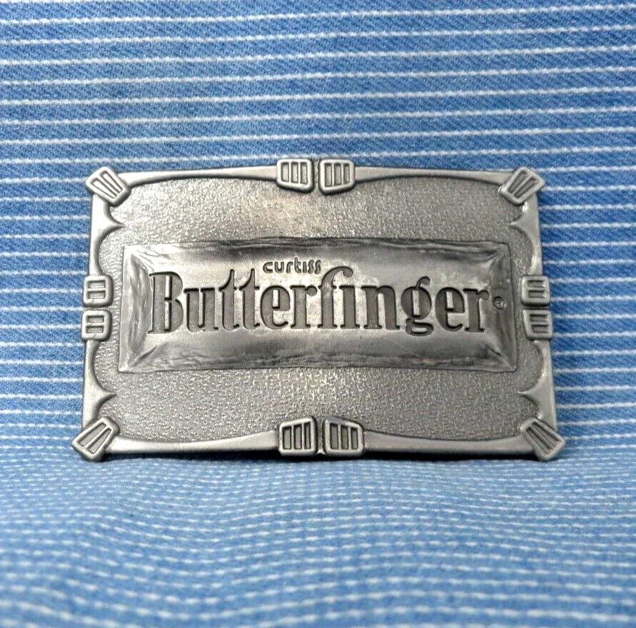 Hebilla de cinturón promocional Curtis Butterfinger Candy Bar vintage años 70 Lewis Chicago. GTA513 Foto 2 de 4