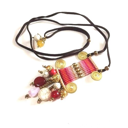 Original classic Thailand Necklace Handmade Red , Multi Color #N16