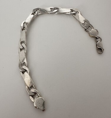Sterling Silver .925 ~ 7.5mm Wide Link 7