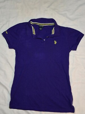 Women's U.S. Polo Assn. Performance Slim-Fit Polo Shirt, Purple, Sz Small
