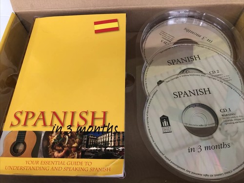 Covent Garden Books Spanish In 3 Months CD Language Course 3 CDs And Book - Imagen 2 de 2
