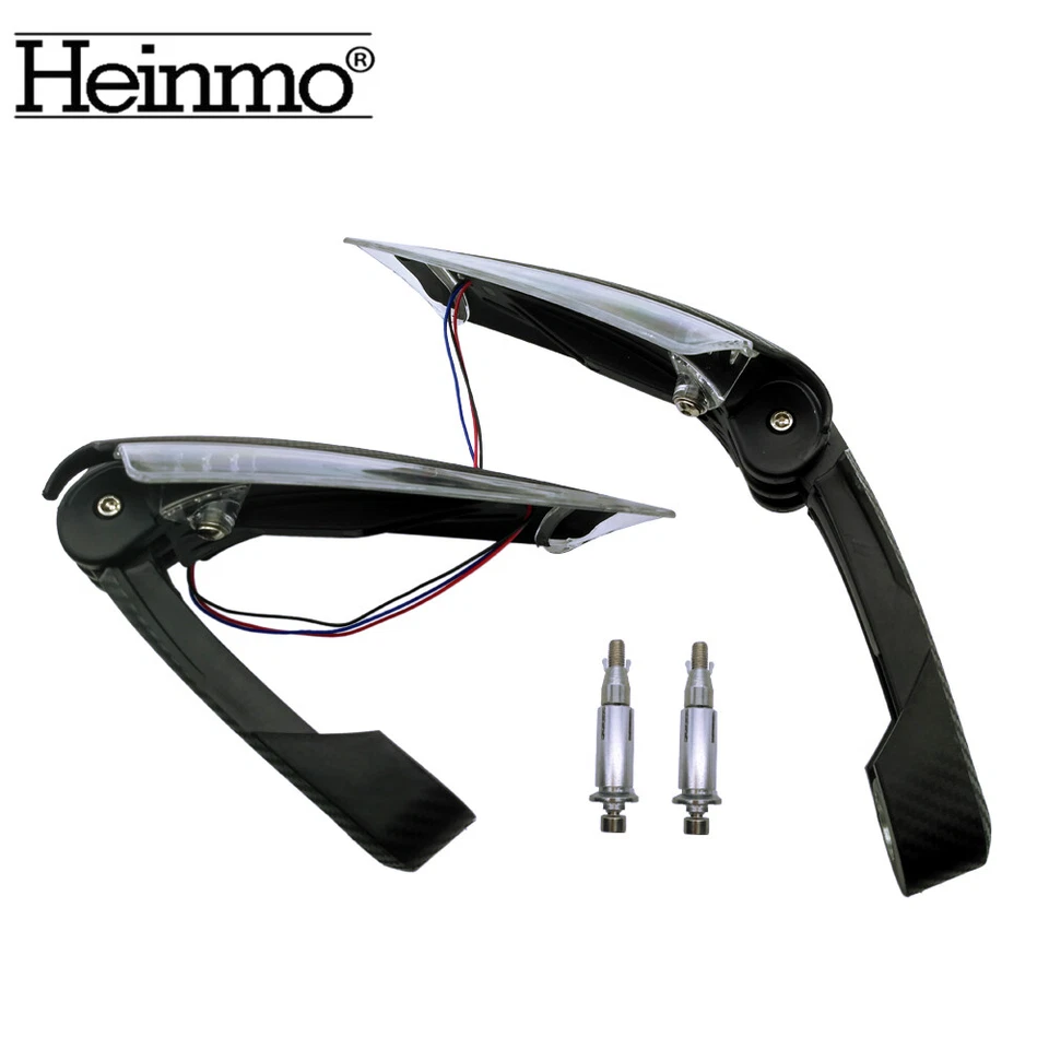 Cubierta protectora universal de manillar con luz de señal de giro LED para motocicleta Foto 3 de 4