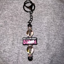 Handmade Beaded Keychain, Purse Charm, Zipper Pull