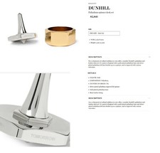 DUNHILL Palladium Top Spinner Decision Maker Desk Set Collector Edition Rare NIB