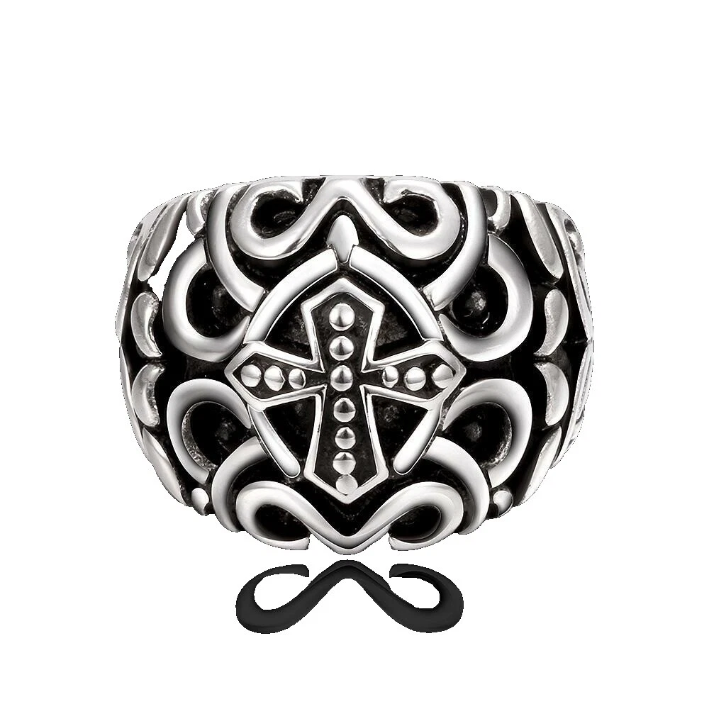 Anillo de 10 Anillos religioso Negro para Hombres