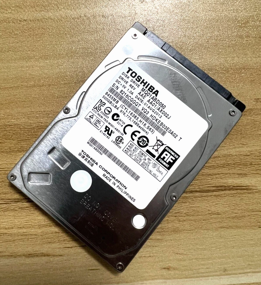 Toshiba 500GB MQ01ABD050 5400RPM SATA 3Gb/s 2.5" Laptop HDD Hard Disk Drive - Image 2 of 4