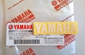 100/% Genuine Yamaha 160mm X 37mm Noir Autocollant Emblème Badge ** UK Stock **