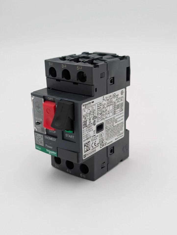 Disyuntor de motor manual Schneider Electric GV2ME07 3P 1,6 a 2,5A Stock en EE. UU. Foto 3 de 4