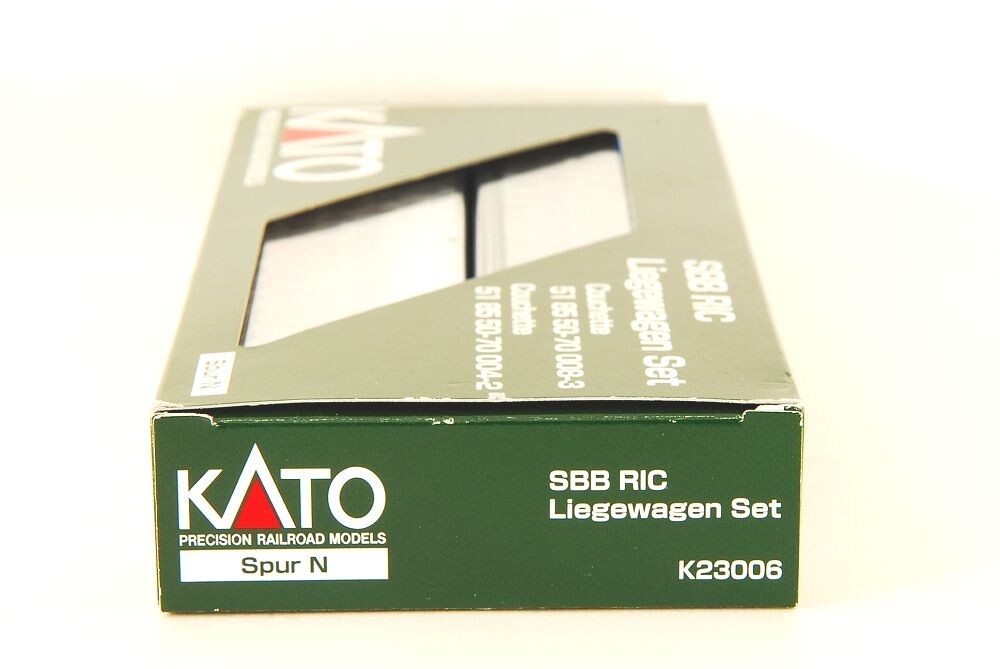 KATO N-Scale K23006 SBB RIC Liegewagen Set Couchette 2 Car