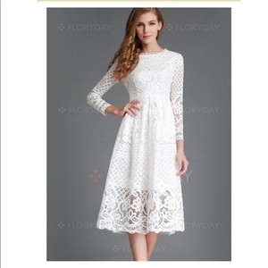 white lace midi dress uk