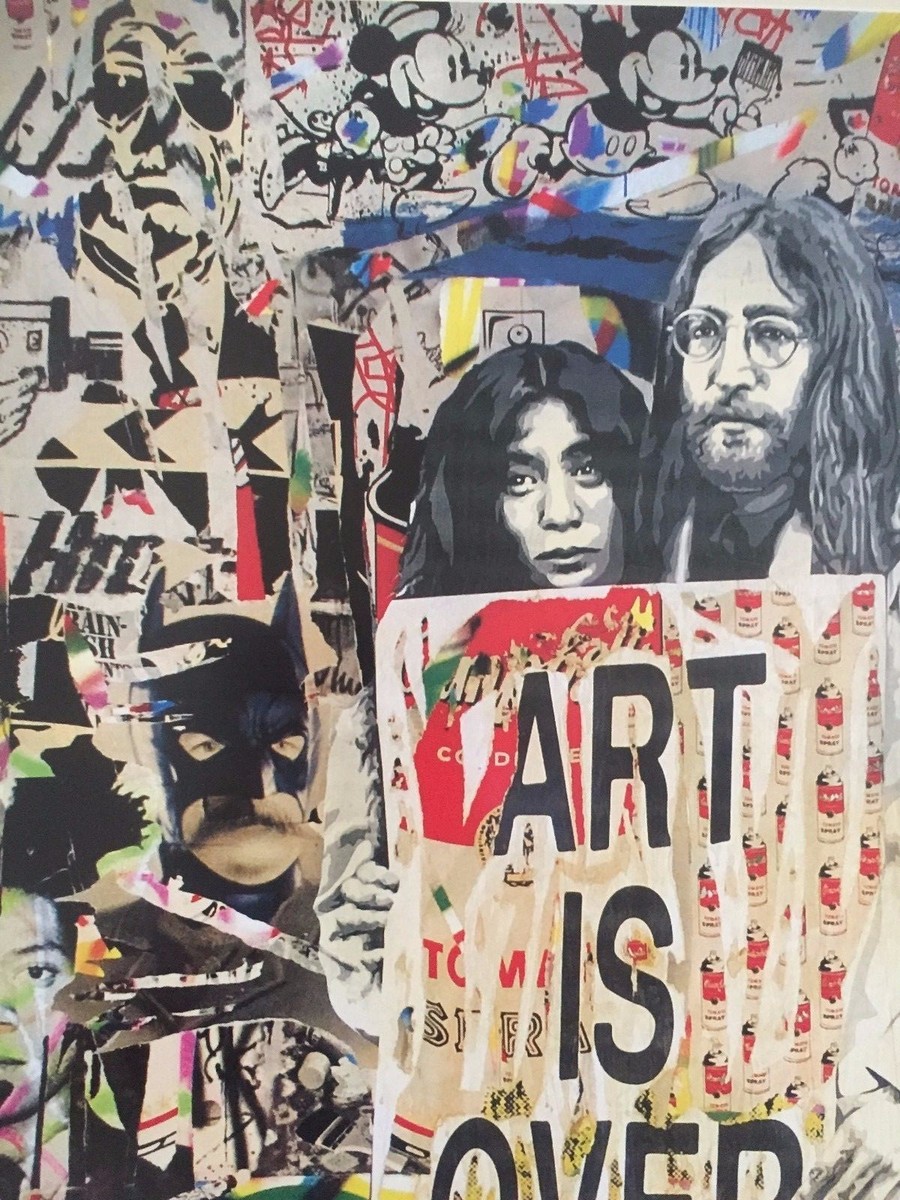 美品 ミスターブレインウォッシュ ジョンレノン オノヨーコ ポスター MR. BRAINWASH JOHN LENNON & YOKO ONO AUTHENTIC LITHOGRAPH
